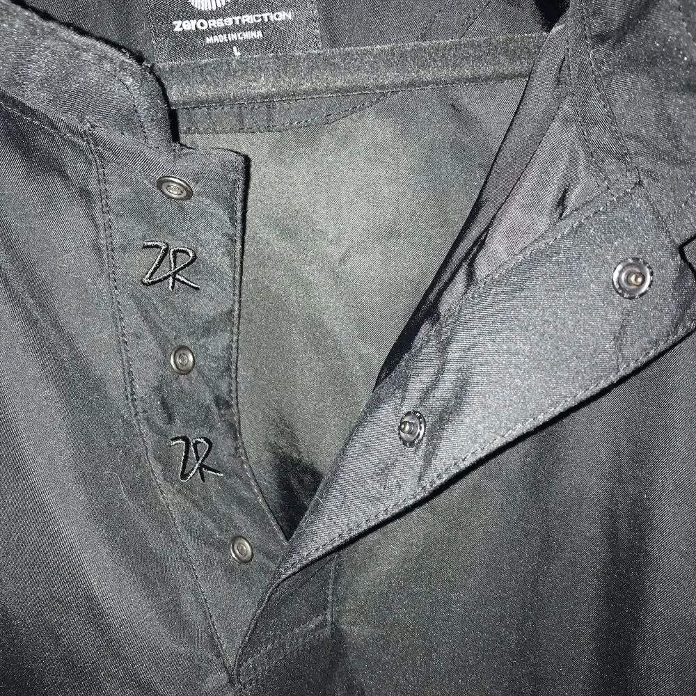 Zero Restriction Golf‎ Jacket Men Large Windbreaker 1/4 3 Snap Buttons Pullover - Picture 5 of 11
